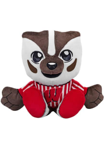 Red Wisconsin Badgers Kuricha Sitting Mascot Plush