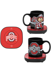 Red Ohio State Buckeyes 12oz Mug with Warmer Mug