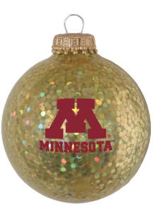 Gold Minnesota Golden Gophers Sparkle Ornament Ornament