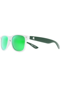 Two Tone Michigan State Spartans Mens Sunglasses - White