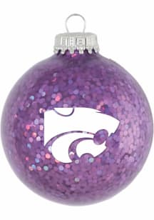 Purple K-State Wildcats Sparkle Ornament