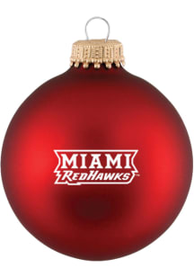 Miami RedHawks Matte Ornament