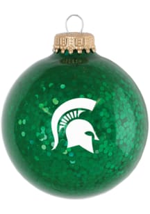 Green Michigan State Spartans Sparkle Ornament