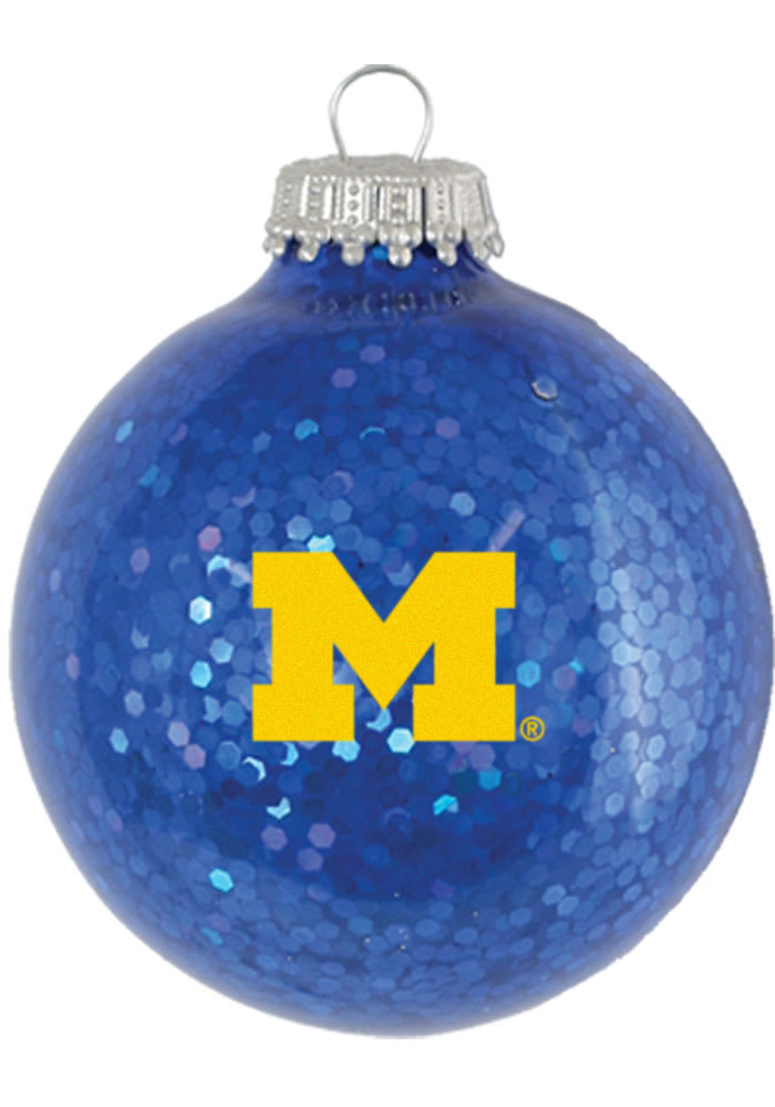 Michigan Wolverines Sparkle Ornament