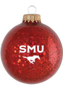 SMU Mustangs Sparkle Ornament