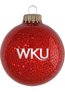 Western Kentucky Hilltoppers Sparkle Red Ornament