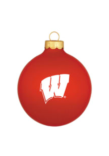 Red Wisconsin Badgers Matte Ornament