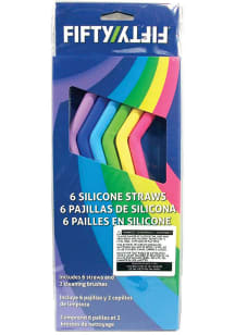 Local Gear 6-Pack Silicon Reusable Straws Drinkware Accessories