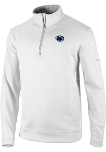 Columbia Penn State Nittany Lions Womens White Heat Seal Wickham Hills Qtr Zip Pullover