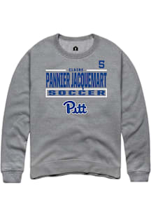 Claire Pannier Jacquemart Pitt Panthers Mens Graphite NIL Stacked Box Player Crew