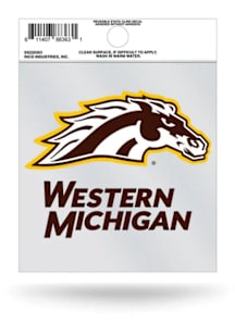 Brown Western Michigan Broncos Small Static Cling Static Cling Decal