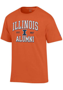 Illinois Fighting Illini Orange Champion Est Alumni Jersey Short Sleeve T Shirt
