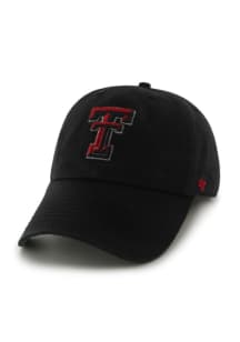 47 Texas Tech Red Raiders Mens Black 47 Franchise Fitted Hat