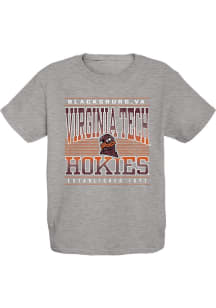 Virginia Tech Hokies Youth Grey Shaded Team Graphic Short Sleeve T-Shirt