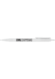 Central Michigan Chippewas Biz Click Stick Single Pen - White