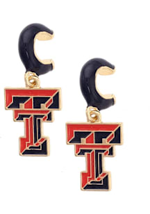 Texas Tech Red Raiders Logo Hoop Womens Earrings