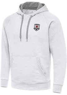 Antigua Sacramento Republic FC Mens White Victory Long Sleeve Hoodie