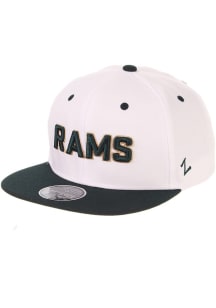 Colorado State Rams White 2T Z11 Mens Snapback Hat