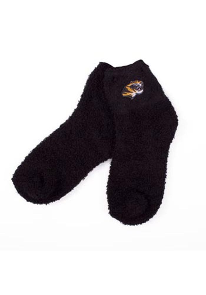 Missouri Tigers Black Sleep Soft Womens Quarter Socks