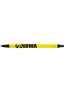 Yellow Iowa Hawkeyes Bic Click Stick Pen