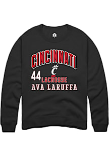 Ava LaRuffa Cincinnati Bearcats Mens Black NIL Arch Logo Player Crew