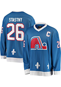 Peter Stastny Colorado Avalanche Mens Blue Throwback Hockey Jersey