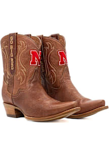 Nebraska Cornhuskers Brown Shorty Tan Womens Shoes