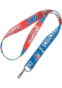 Oklahoma City Thunder 2025 Finals Champs Lanyard - Blue