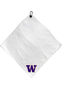 White Washington Huskies Microfiber 15x15 Golf Towel