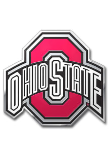 Sports Licensing Solutions Ohio State Buckeyes Aluminum Color Car Emblem - Red