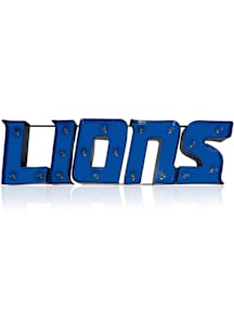 Detroit Lions Wordmark Lit Metal Sign Marquee Sign
