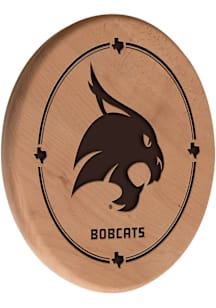 Texas State Bobcats Laser Engraved Sign - Brown