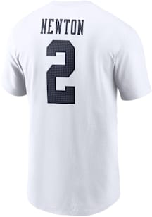 Cam Newton Auburn Tigers White Name & Number Short Sleeve Player T Shirt