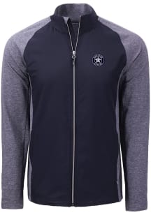 Cutter and Buck Houston Astros Mens Navy Blue Mono Adapt Eco Medium Weight Jacket