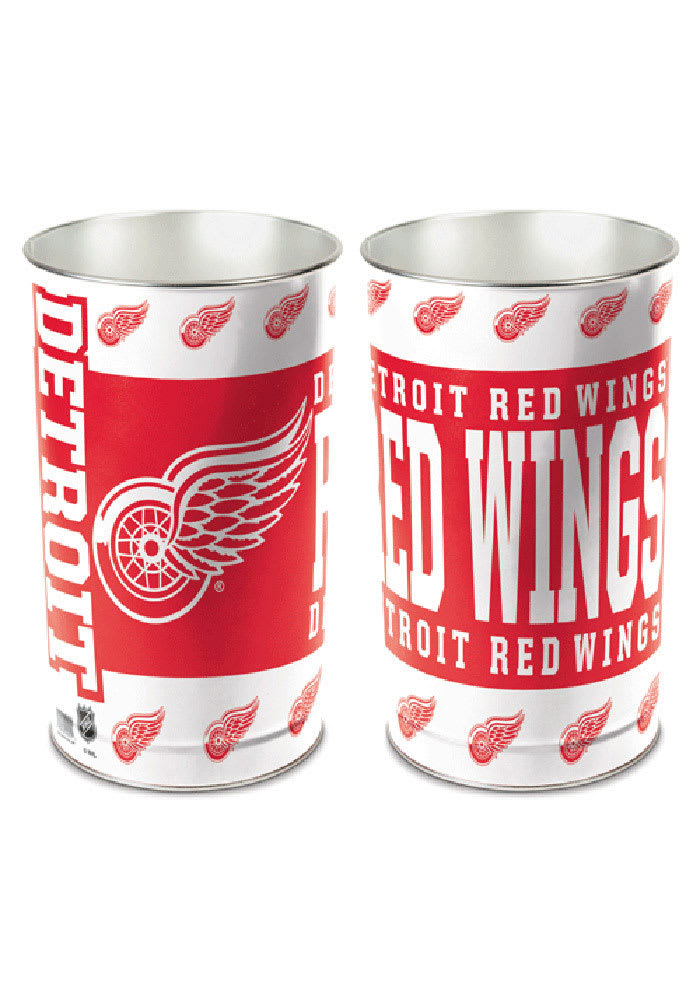 Detroit Red Wings Logo Tapered Waste Basket