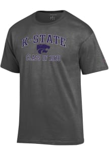 K-State Wildcats Charcoal Champion Font Class of 2028 Jersey Short Sleeve T Shirt