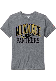 Wisconsin-Milwaukee Panthers Grey All American Oversized Number One Short Sleeve T Shirt