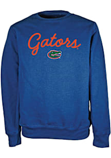Florida Gators Girls Navy Blue Cruz Script Long Sleeve Sweatshirt