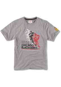 Chicago Blackhawks Grey Duncan Short Sleeve Fashion T Shirt