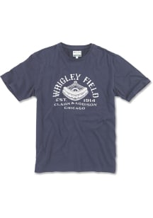 Chicago Navy Blue Wrigley Field Short Sleeve Fashion T Shirt