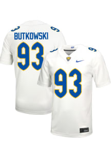 Trey Butkowski  Mens White Pitt Panthers Football Name And Number Football Jersey