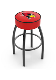 Wyoming Cowboys Double-Ring Swivel with Back Pub Stool - Black