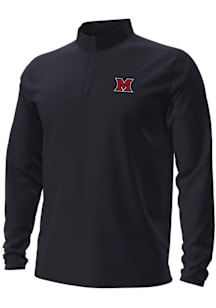 Under Armour Miami RedHawks Mens Black Motion Long Sleeve Qtr Zip Pullover
