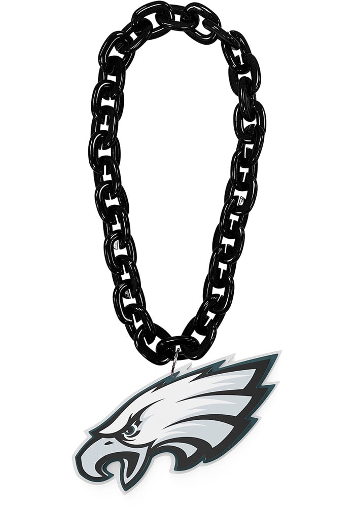 Philadelphia Eagles Head Logo Spirit Necklace BLACK