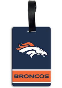 Denver Broncos Orange PVC Luggage Tag