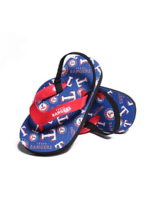 Forever Collectibles Texas Rangers Logo Youth Slippers