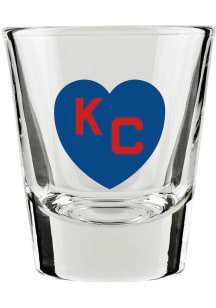 Kansas City Monarchs 1.5 OZ Blue Heart Red KC Shot Glass
