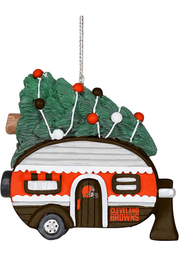 FOCO Cleveland Browns Snowmen Sledding Ornament