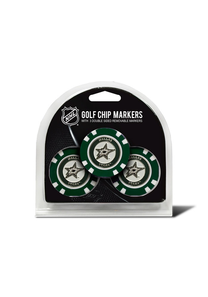 Dallas Stars 3pk Poker Chip Golf Ball Marker