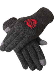 Forever Collectibles Ohio State Buckeyes Charcoal Gray Mens Gloves